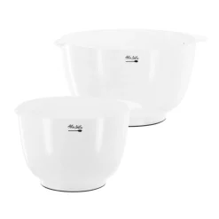 2 bols préparation plastique blanc 18 et 26cm - Alice Délice