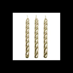 10 Bougies anniversaire dorées 6.2 cm - PME
