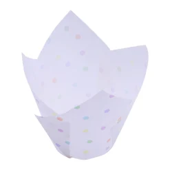 24 caissettes pour muffins et cupcakes décor pois