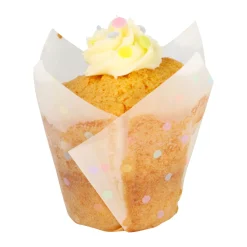 24 caissettes pour muffins et cupcakes décor pois
