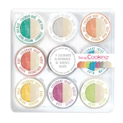 9 Colorants de surface en poudre irisés 1.5g - Scrapcooking