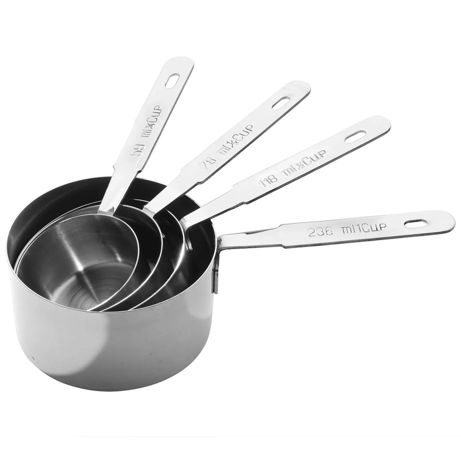 4 cuillères doseuses en inox - Ibili