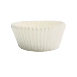 100 mini caissettes pour muffins et cupcakes blanches 3.3 x