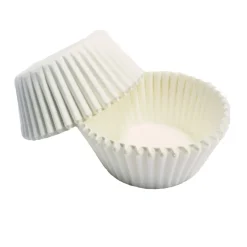 100 mini caissettes pour muffins et cupcakes blanches 3.3 x
