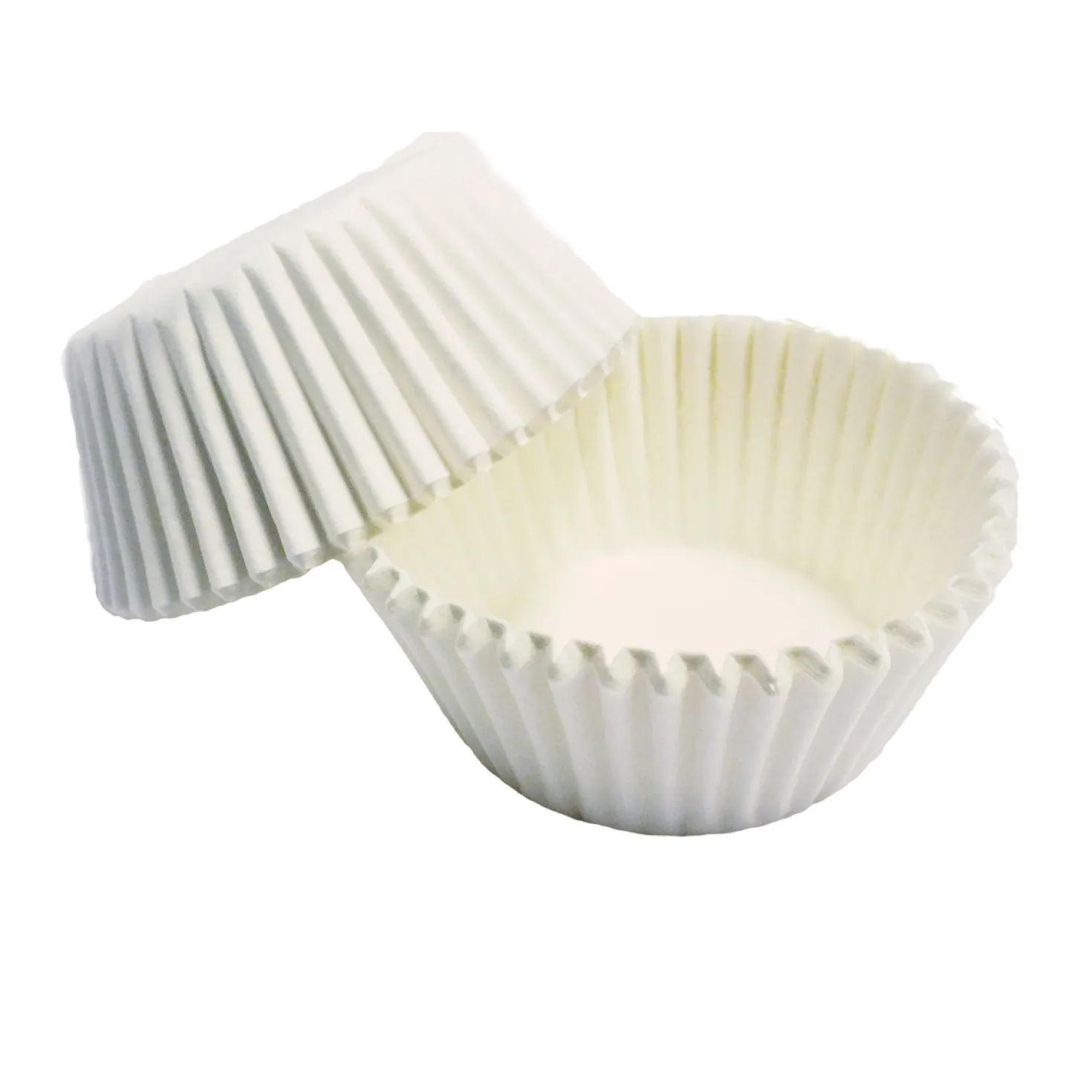 100 mini caissettes pour muffins et cupcakes blanches 3.3 x