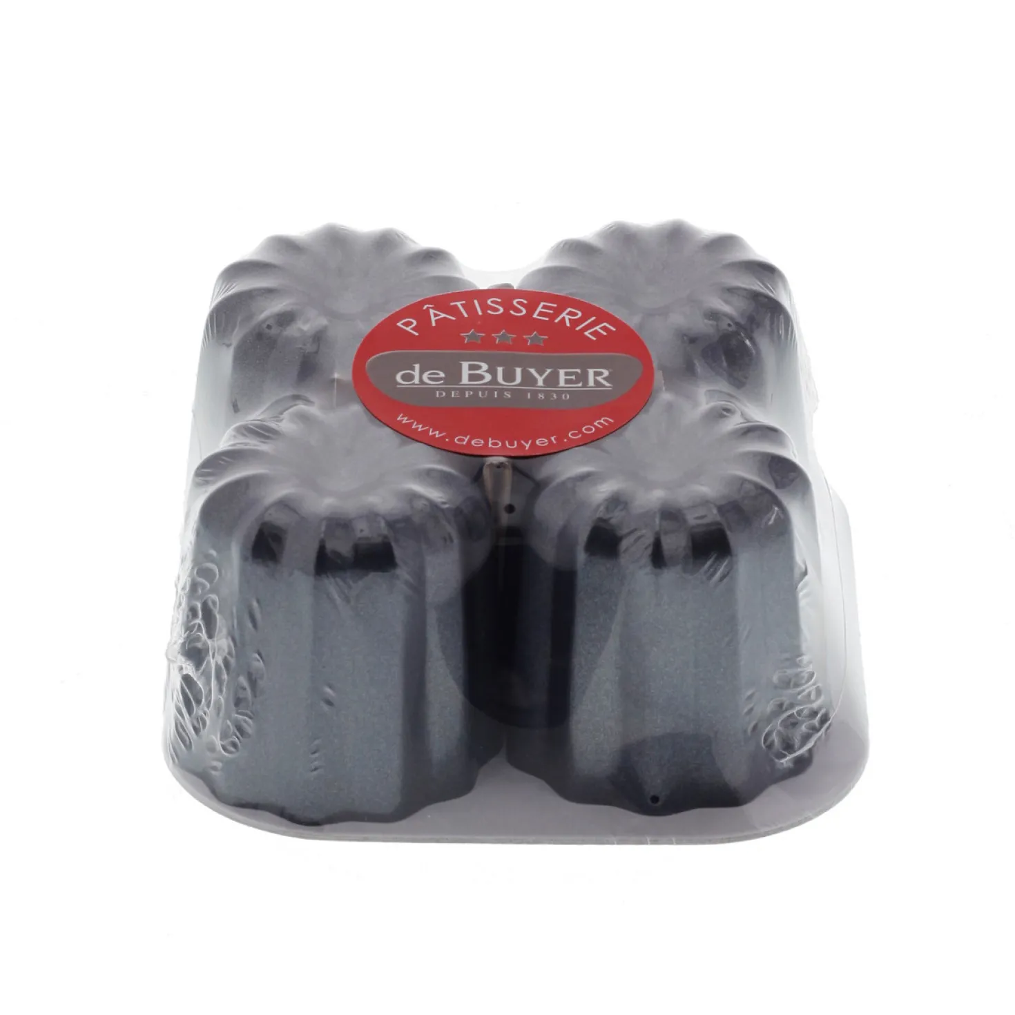 4 moules à cannelés en métal anti adhérent - De Buyer