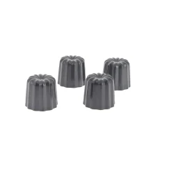 4 moules à cannelés en métal anti adhérent - De Buyer