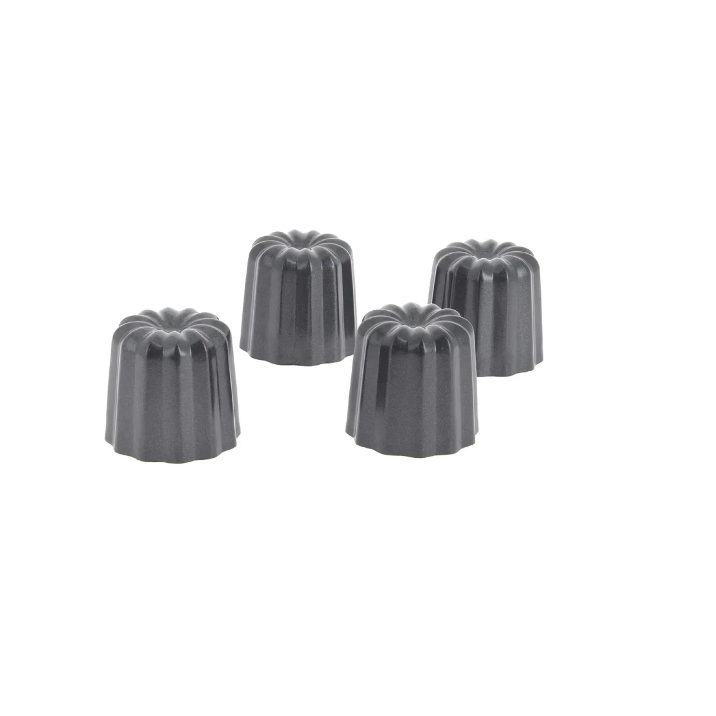 4 moules à cannelés en métal anti adhérent - De Buyer