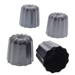 4 moules à cannelés en métal anti adhérent - De Buyer