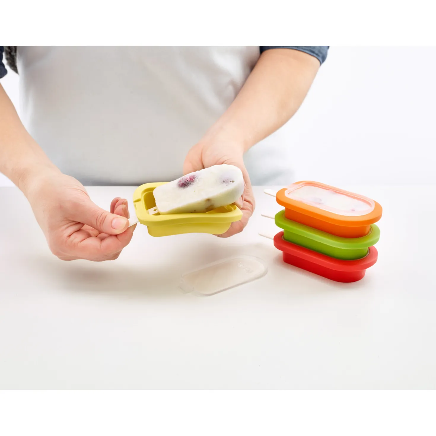 4 moules à glace esquimaux en silicone - Lékué