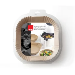 50 moules en papier pour airfryer carrés 20 cm - Ibili