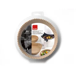 50 moules en papier pour airfryer ronds 16 cm - Ibili