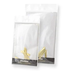 10 sachets confiseur transparent avec clips 14.5 x 23.5 cm