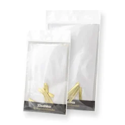 10 sachets confiseur transparent avec clips 11.5 x 19 cm -