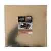 5 supports à gâteaux carrés dorés et noirs 28 x 28 cm - Pat