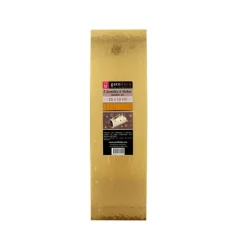 5 supports à gâteaux rectangulaires dorés 35 x 10 cm - Gatod