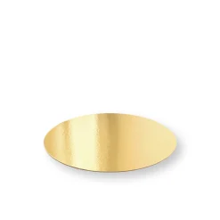5 supports à gâteaux ronds dorés 20 cm