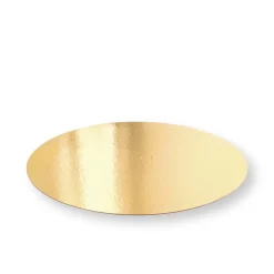 5 supports à gâteaux ronds dorés 26 cm
