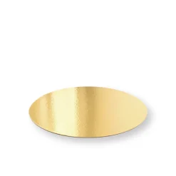 5 supports à gâteaux ronds dorés 22 cm