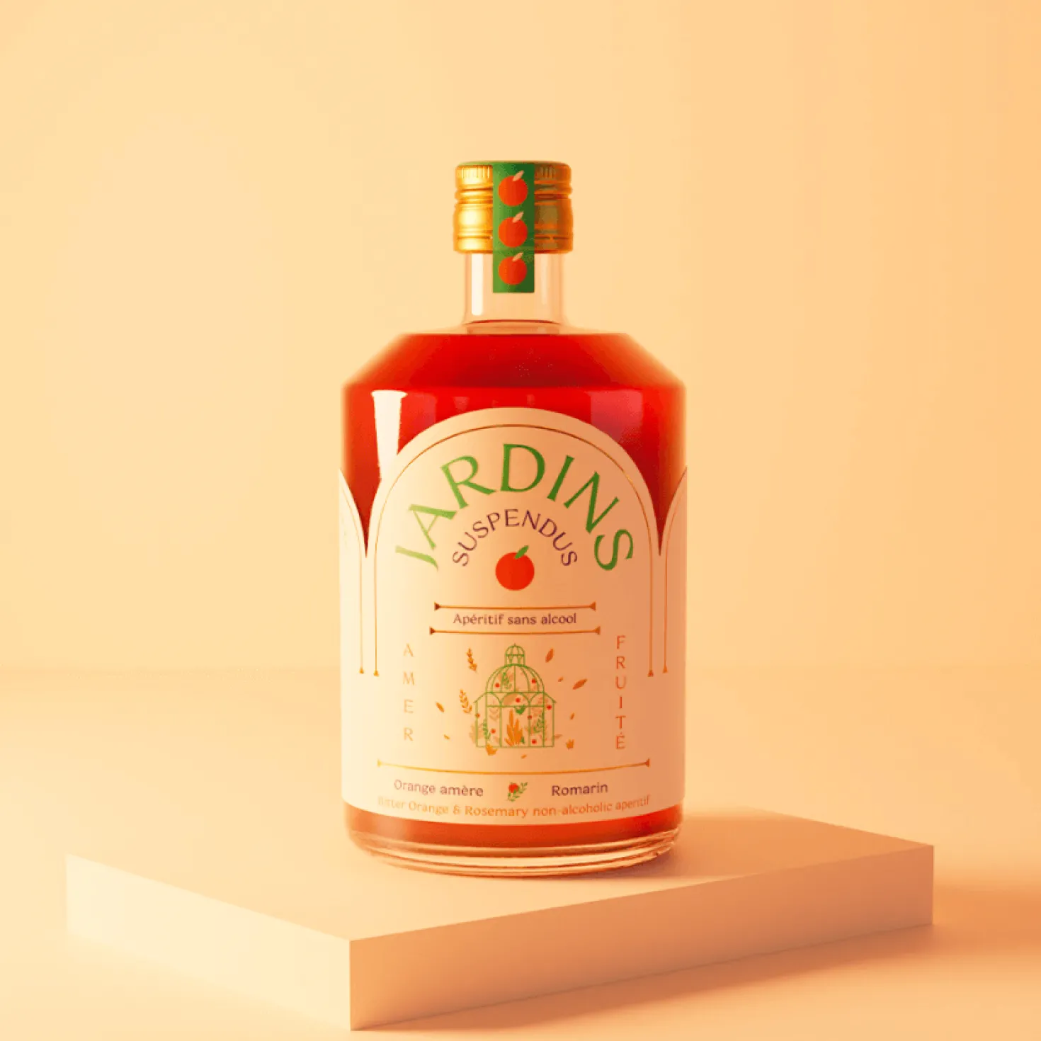 Apéritif 0% Orange amère & Romarin BIO - 70cl - Jardins