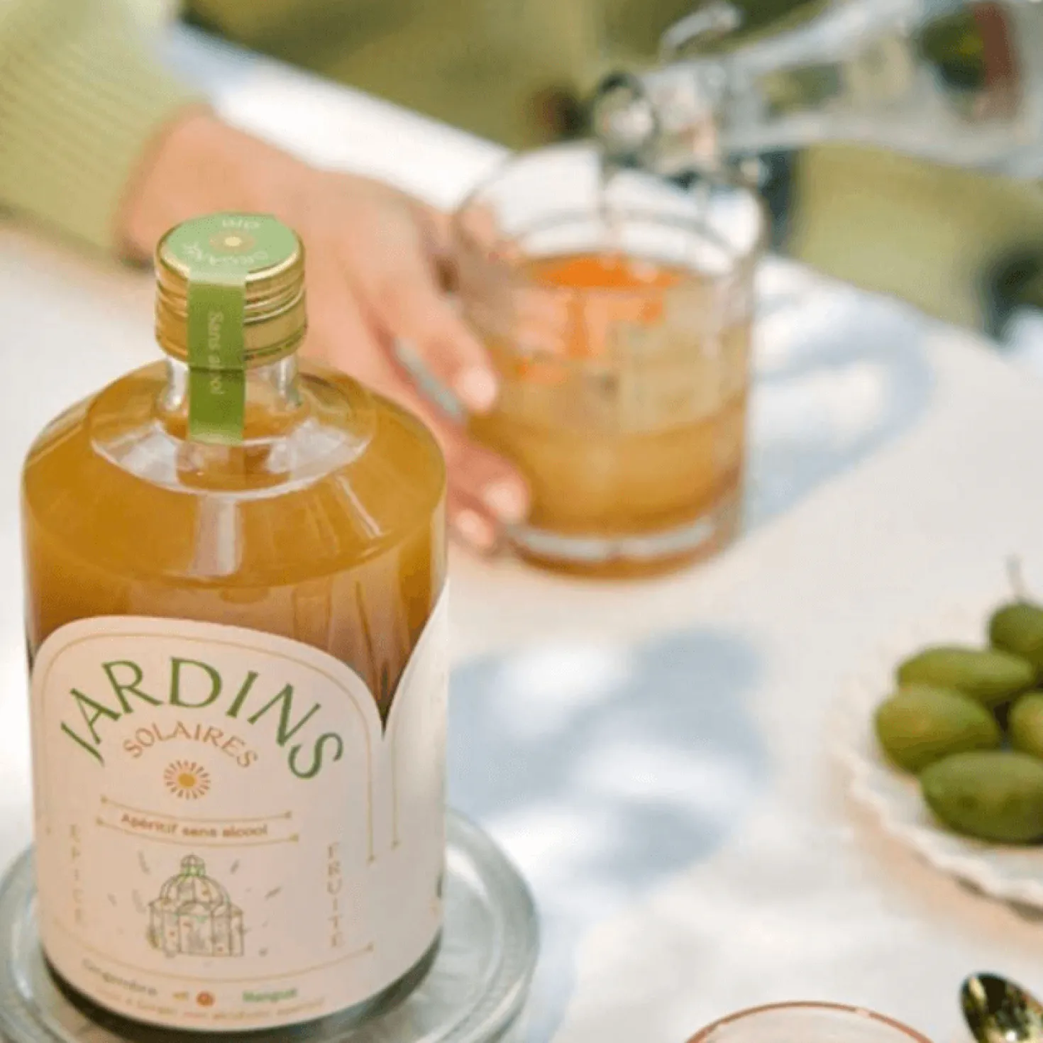Apéritif ss alcool BIO gingembre et abricot - 70cl - Jardins