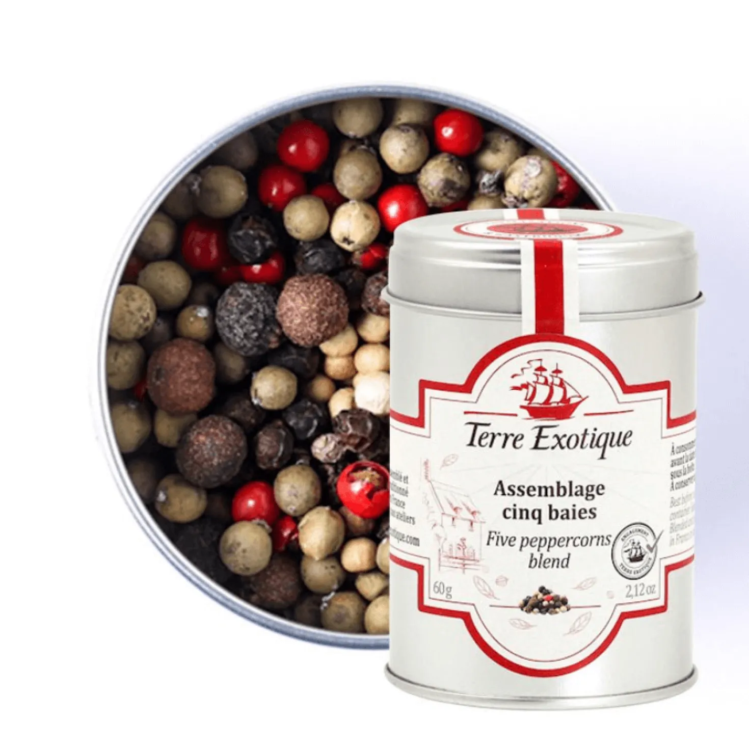 Assemblage 5 baies 60 gr - Terre Exotique