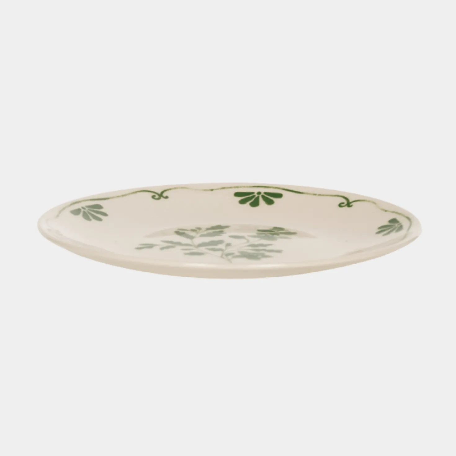 Assiette à dessert 21cm Appoline verte - Table Passion