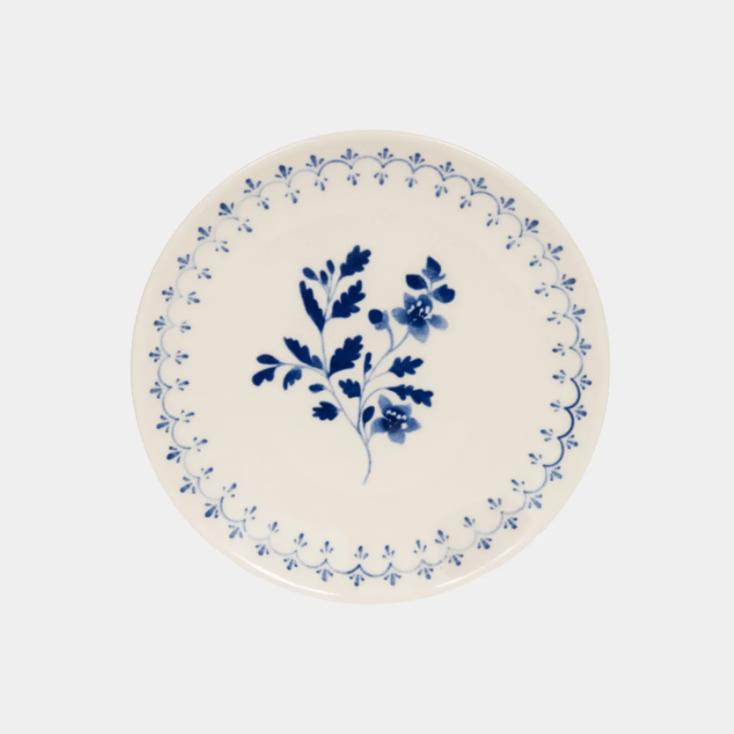 Assiette à dessert 21cm Appoline bleue - Table Passion