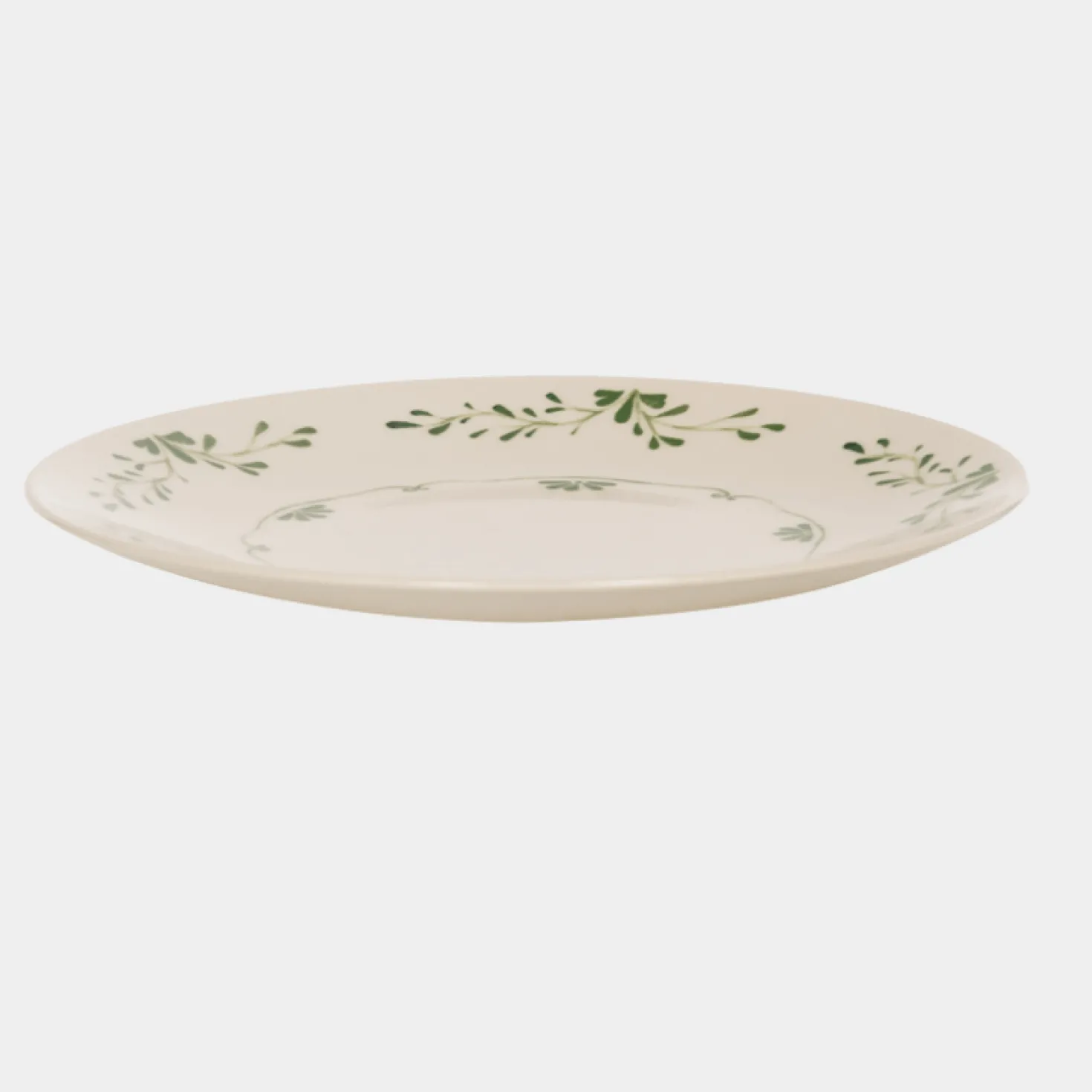 Assiette plate 27cm Appoline verte - Table Passion