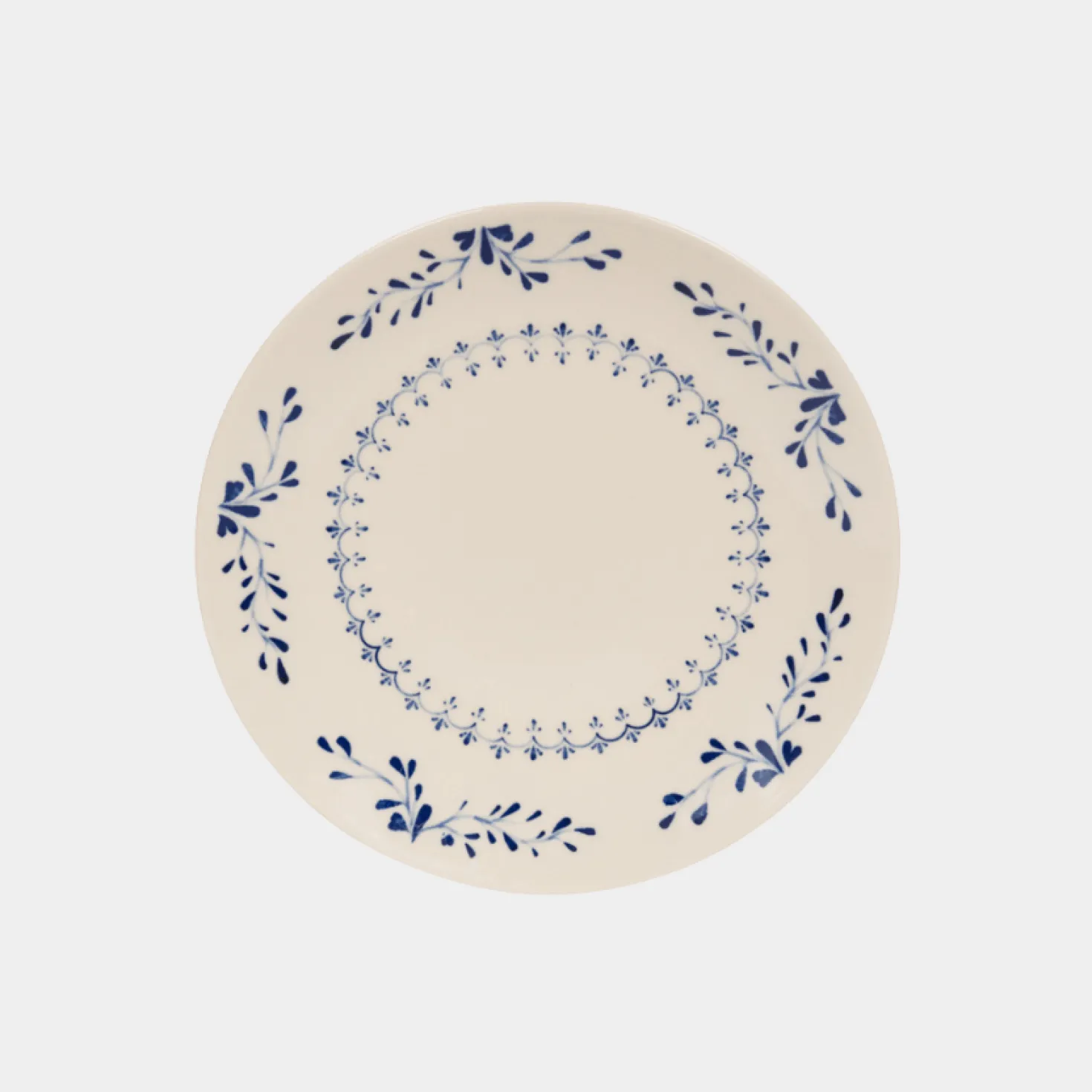 Assiette plate 27cm Appoline bleue - Table Passion