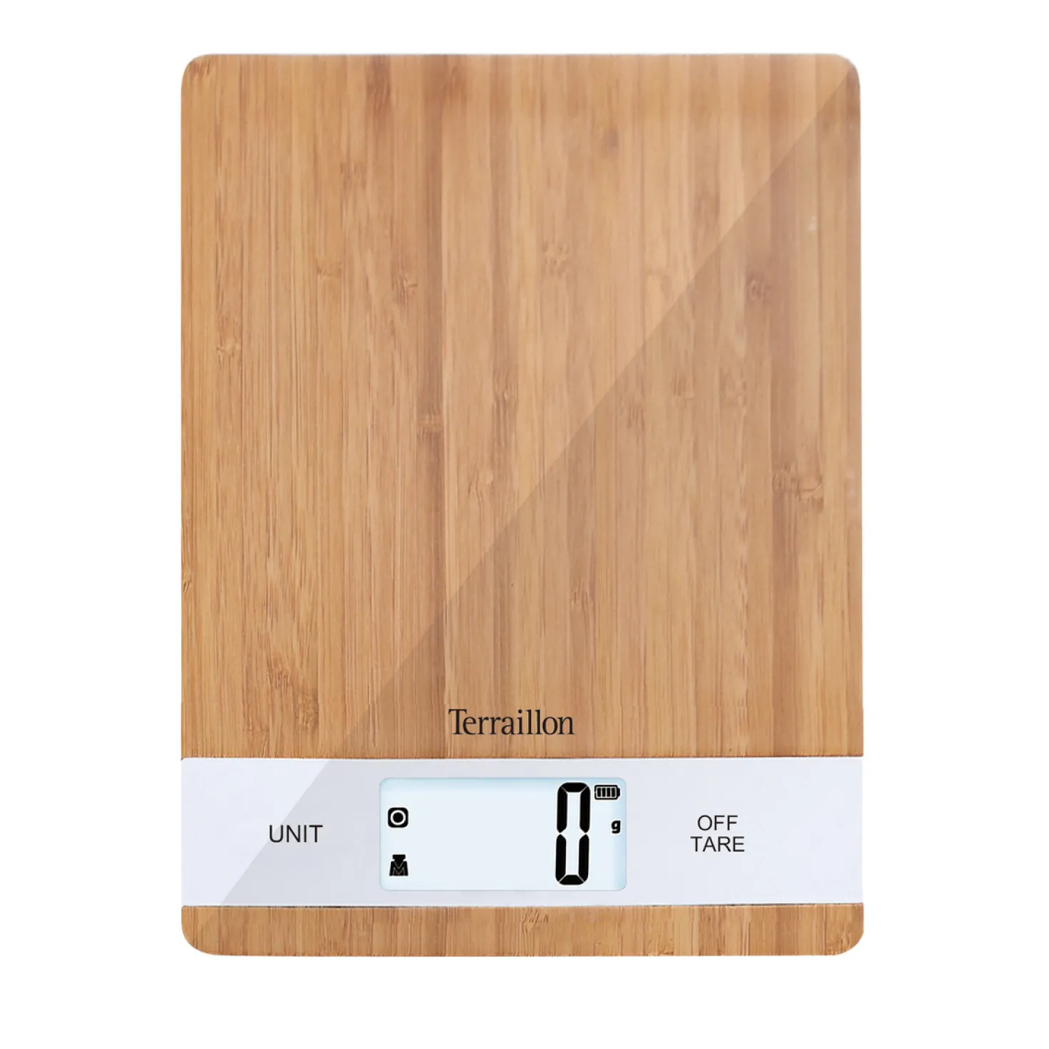 Balance de cuisine prise USB bambou 5 kg - Terraillon