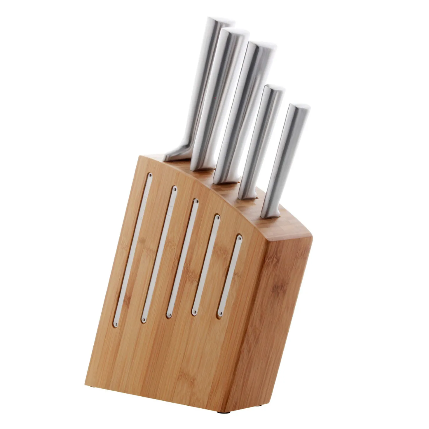 Bloc de 5 couteaux inox Kimono bambou - Jean Dubost