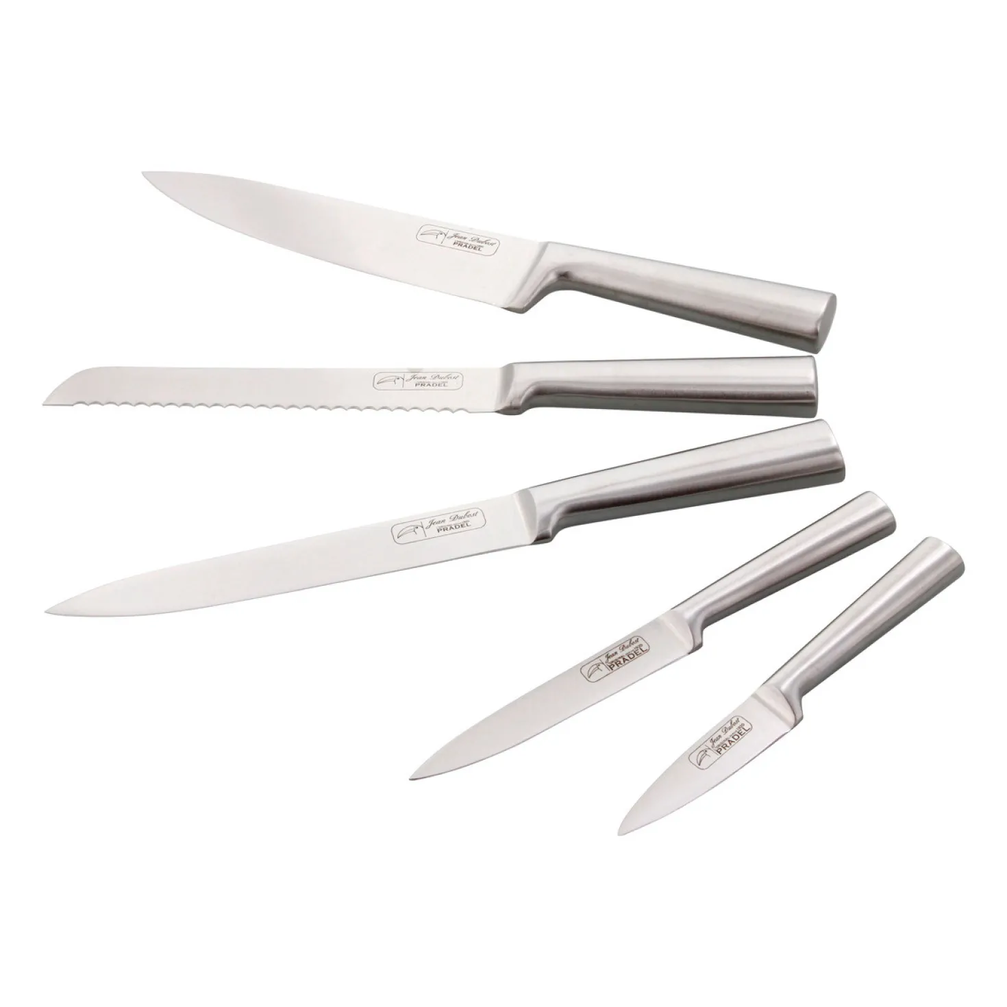 Bloc de 5 couteaux inox Kimono bambou - Jean Dubost