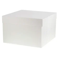 Boîte à gâteaux blanche 25.4 x 25.4 x 20 cm - Patisdécor