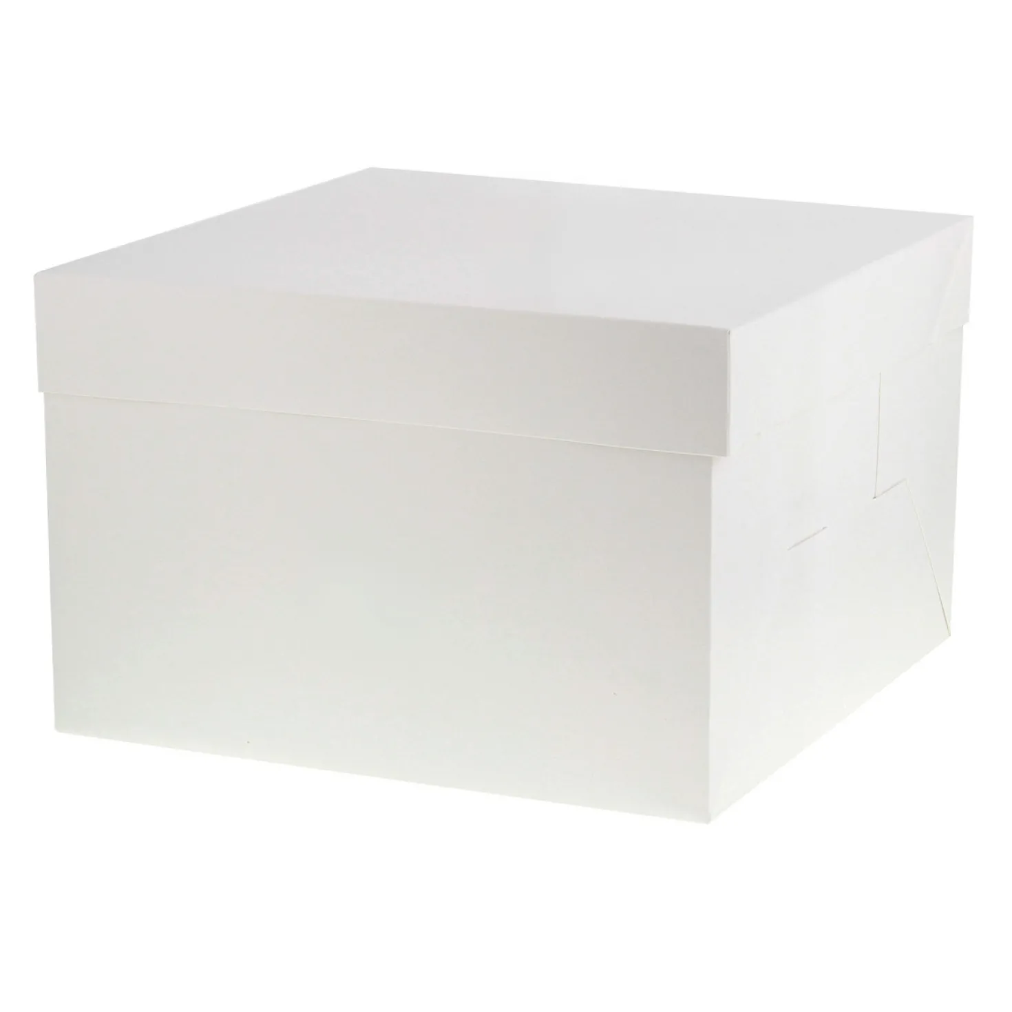 Boîte à gâteaux blanche 25.4 x 25.4 x 20 cm - Patisdécor