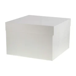 Boîte à gâteaux blanche 30.4 x 30.4 x 20 cm - Patisdécor