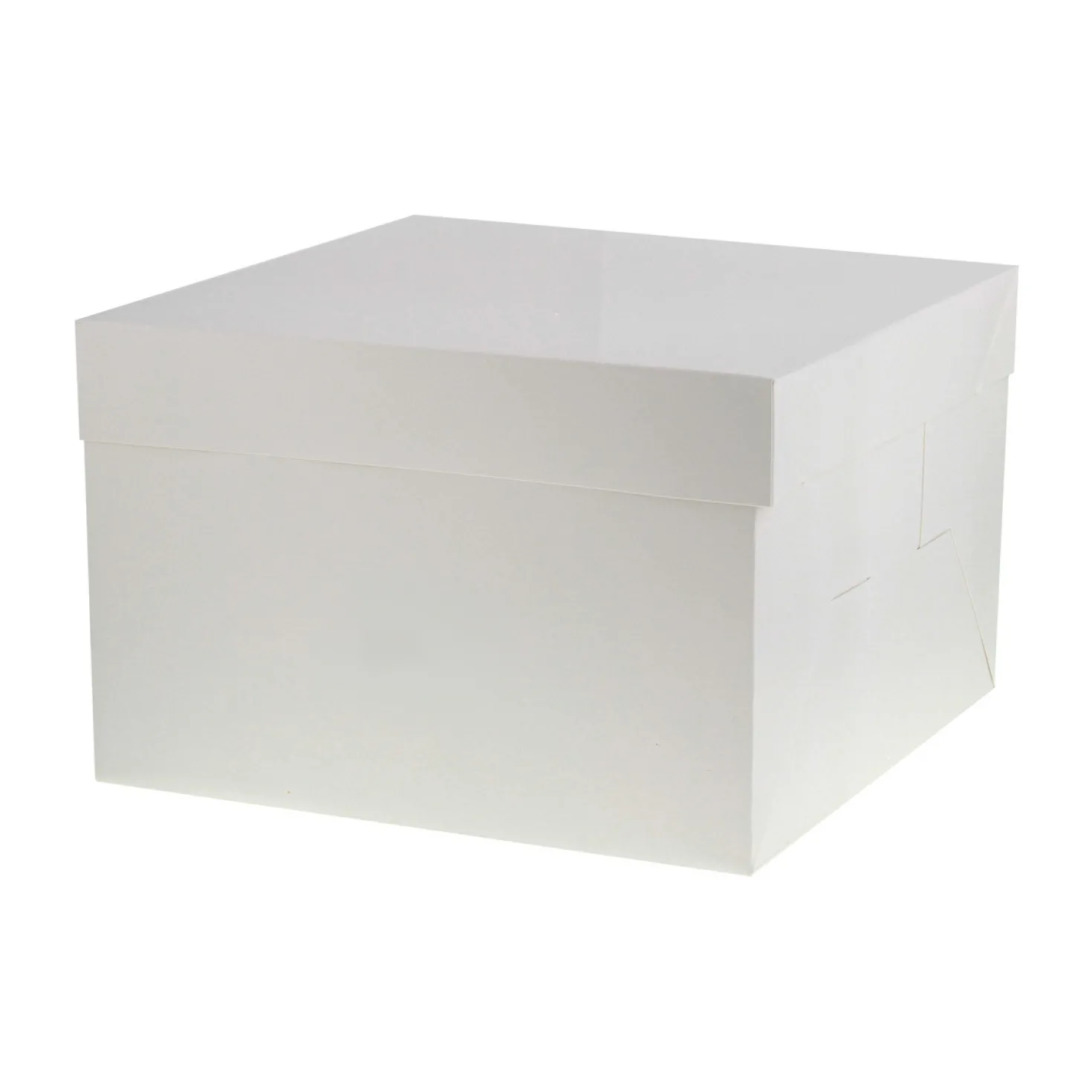 Boîte à gâteaux blanche 30.4 x 30.4 x 20 cm - Patisdécor
