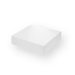 Boîte à gâteaux blanche 20 x 20 x 5 cm - Patisdecor