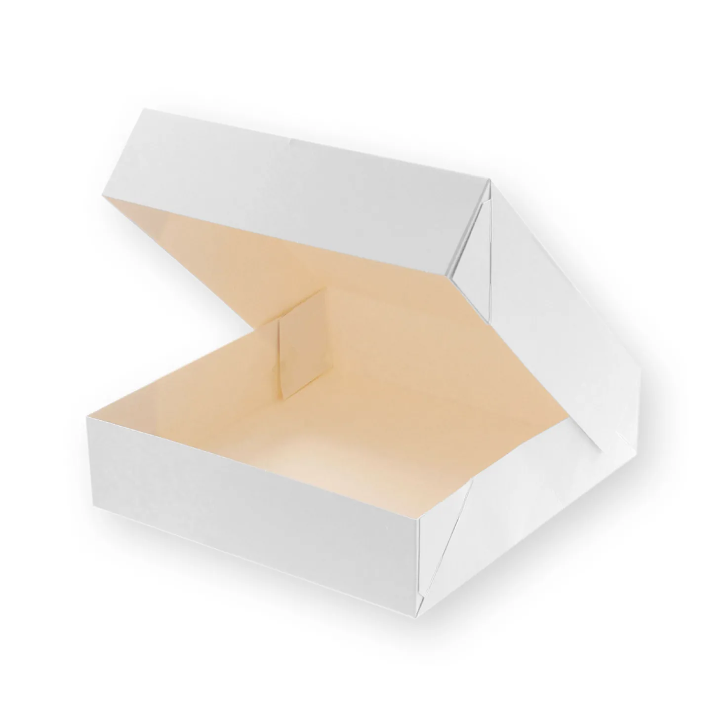 Boîte à gâteaux blanche 20 x 20 x 5 cm - Patisdecor