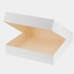 Boîte à gâteaux blanche 26 x 26 x 5 cm - Patisdecor