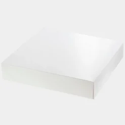 Boîte à gâteaux blanche 26 x 26 x 5 cm - Patisdecor