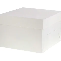 Boîte à gâteaux blanche 20.3 x 20.3 x 20 cm - Patisdécor