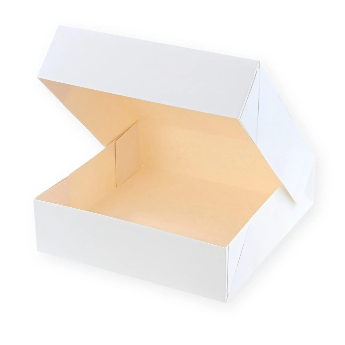 Boîte à gâteaux blanche 18 x 18 x 5 cm - Patisdecor