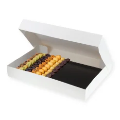 Boîte à gâteaux blanche avec plateau 28 x 42 x 5 cm - Patisd