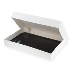 Boîte à gâteaux blanche avec plateau 28 x 42 x 5 cm - Patisd