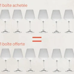 Boîte de 6 verres vin 51cl Spirit - Table Passion