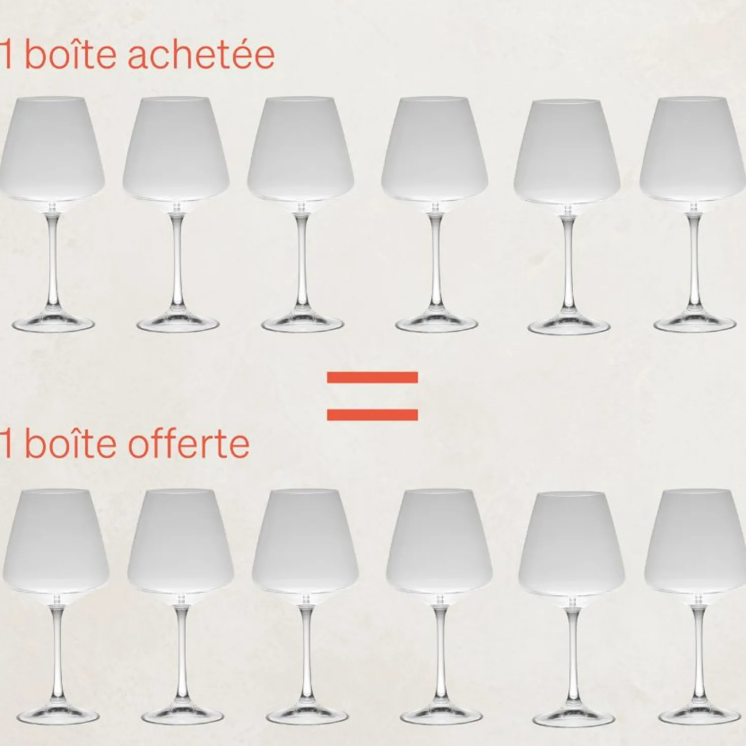 Boîte de 6 verres vin 51cl Spirit - Table Passion