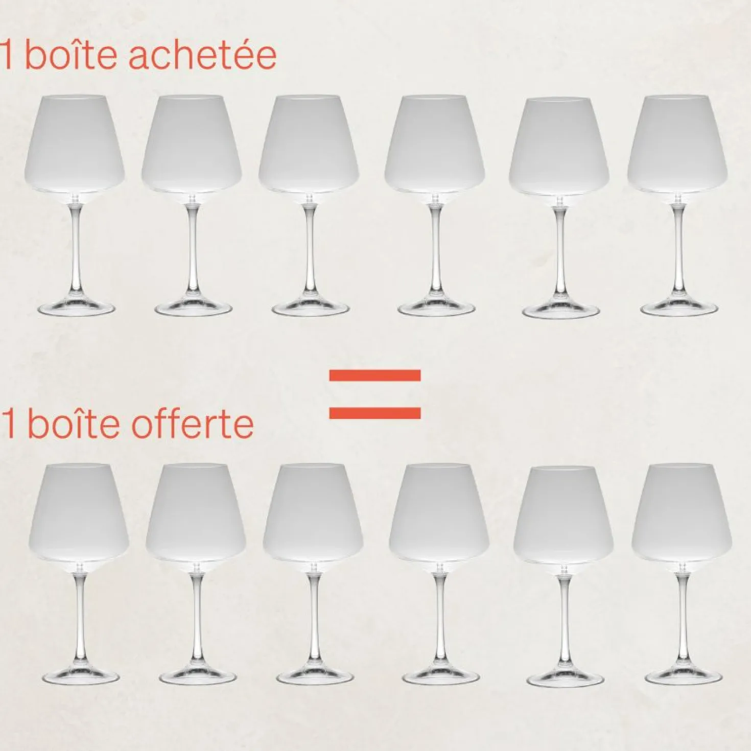 Boîte de 6 verres vin 40cl Spirit - Table Passion