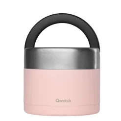 Boîte repas poignée isotherme rose 850 ml - Qwetch