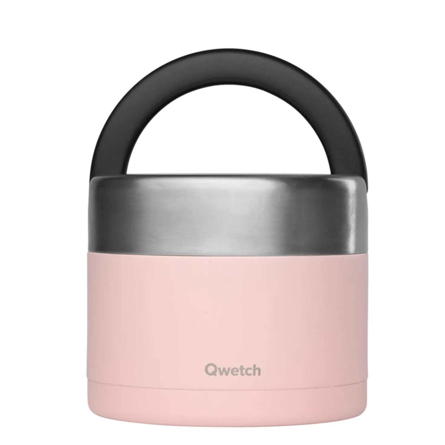 Boîte repas poignée isotherme rose 850 ml - Qwetch